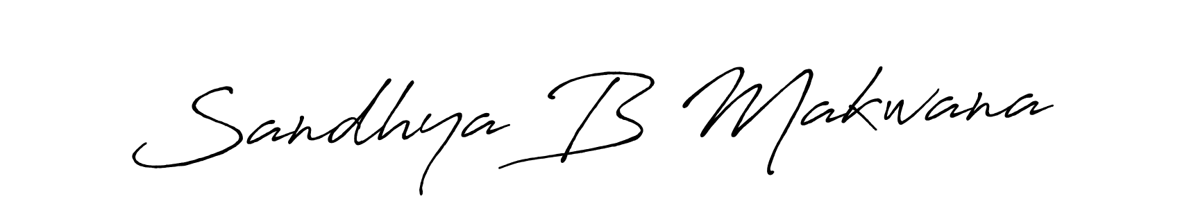 Also we have Sandhya B Makwana name is the best signature style. Create professional handwritten signature collection using Antro_Vectra_Bolder autograph style. Sandhya B Makwana signature style 7 images and pictures png