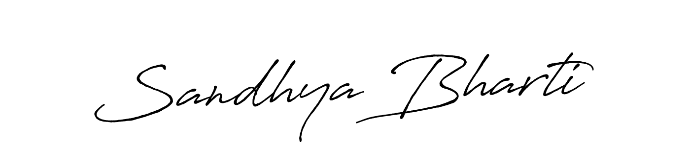 Once you've used our free online signature maker to create your best signature Antro_Vectra_Bolder style, it's time to enjoy all of the benefits that Sandhya Bharti name signing documents. Sandhya Bharti signature style 7 images and pictures png