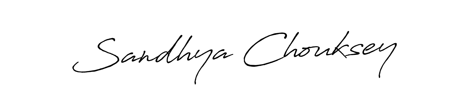 Also we have Sandhya Chouksey name is the best signature style. Create professional handwritten signature collection using Antro_Vectra_Bolder autograph style. Sandhya Chouksey signature style 7 images and pictures png