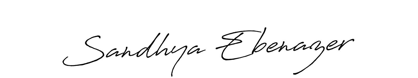 How to make Sandhya Ebenazer signature? Antro_Vectra_Bolder is a professional autograph style. Create handwritten signature for Sandhya Ebenazer name. Sandhya Ebenazer signature style 7 images and pictures png