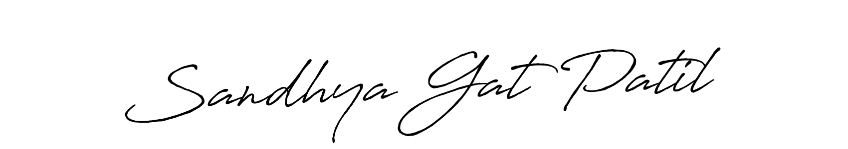 Use a signature maker to create a handwritten signature online. With this signature software, you can design (Antro_Vectra_Bolder) your own signature for name Sandhya Gat Patil. Sandhya Gat Patil signature style 7 images and pictures png