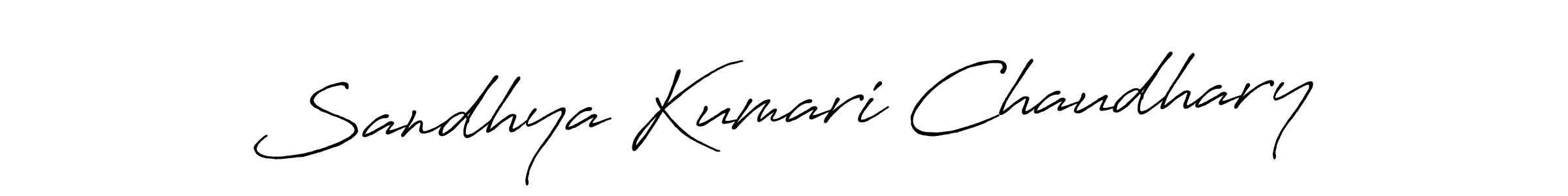 Make a short Sandhya Kumari Chaudhary signature style. Manage your documents anywhere anytime using Antro_Vectra_Bolder. Create and add eSignatures, submit forms, share and send files easily. Sandhya Kumari Chaudhary signature style 7 images and pictures png