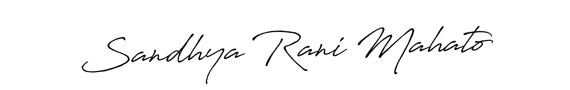 Make a short Sandhya Rani Mahato signature style. Manage your documents anywhere anytime using Antro_Vectra_Bolder. Create and add eSignatures, submit forms, share and send files easily. Sandhya Rani Mahato signature style 7 images and pictures png