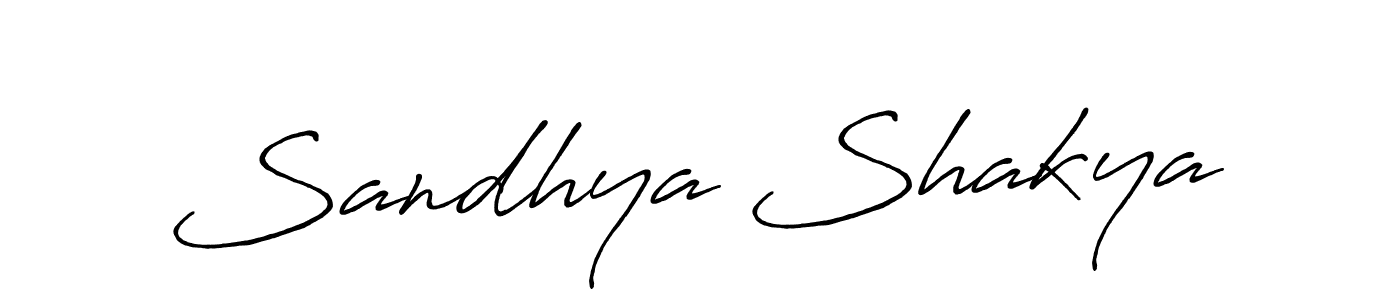 Use a signature maker to create a handwritten signature online. With this signature software, you can design (Antro_Vectra_Bolder) your own signature for name Sandhya Shakya. Sandhya Shakya signature style 7 images and pictures png