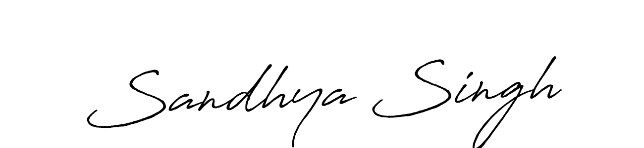 Antro_Vectra_Bolder is a professional signature style that is perfect for those who want to add a touch of class to their signature. It is also a great choice for those who want to make their signature more unique. Get Sandhya Singh name to fancy signature for free. Sandhya Singh signature style 7 images and pictures png