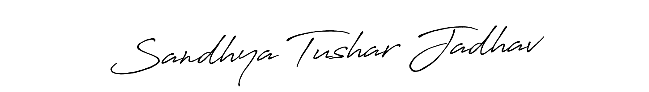 Best and Professional Signature Style for Sandhya Tushar Jadhav. Antro_Vectra_Bolder Best Signature Style Collection. Sandhya Tushar Jadhav signature style 7 images and pictures png