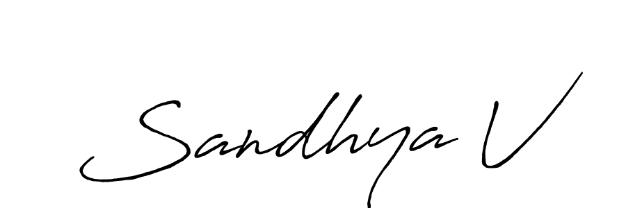 You can use this online signature creator to create a handwritten signature for the name Sandhya V. This is the best online autograph maker. Sandhya V signature style 7 images and pictures png