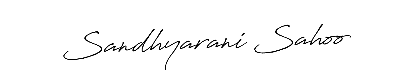 How to make Sandhyarani Sahoo signature? Antro_Vectra_Bolder is a professional autograph style. Create handwritten signature for Sandhyarani Sahoo name. Sandhyarani Sahoo signature style 7 images and pictures png