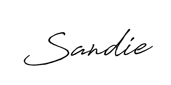 Use a signature maker to create a handwritten signature online. With this signature software, you can design (Antro_Vectra_Bolder) your own signature for name Sandie. Sandie signature style 7 images and pictures png
