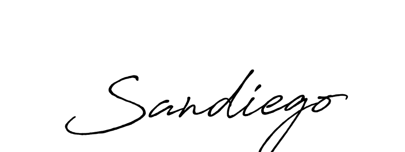 The best way (Antro_Vectra_Bolder) to make a short signature is to pick only two or three words in your name. The name Sandiego include a total of six letters. For converting this name. Sandiego signature style 7 images and pictures png