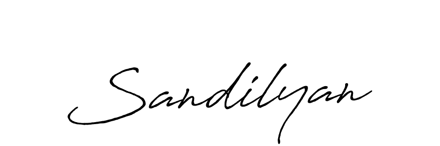 Design your own signature with our free online signature maker. With this signature software, you can create a handwritten (Antro_Vectra_Bolder) signature for name Sandilyan. Sandilyan signature style 7 images and pictures png