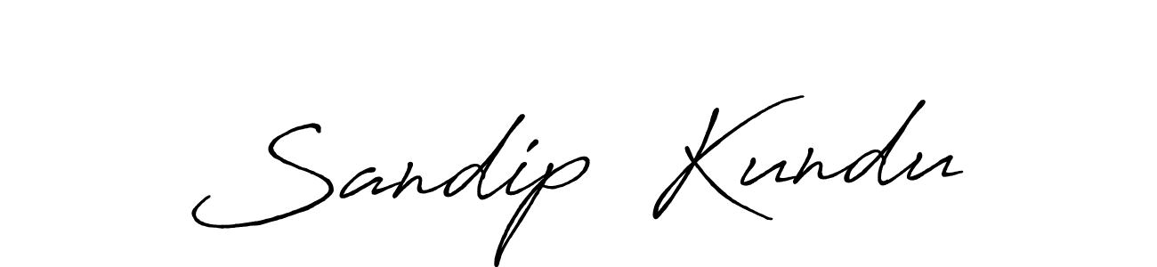 The best way (Antro_Vectra_Bolder) to make a short signature is to pick only two or three words in your name. The name Sandip  Kundu include a total of six letters. For converting this name. Sandip  Kundu signature style 7 images and pictures png