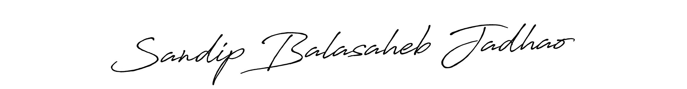 Make a beautiful signature design for name Sandip Balasaheb Jadhao. With this signature (Antro_Vectra_Bolder) style, you can create a handwritten signature for free. Sandip Balasaheb Jadhao signature style 7 images and pictures png