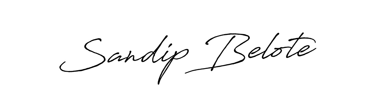 Sandip Belote stylish signature style. Best Handwritten Sign (Antro_Vectra_Bolder) for my name. Handwritten Signature Collection Ideas for my name Sandip Belote. Sandip Belote signature style 7 images and pictures png