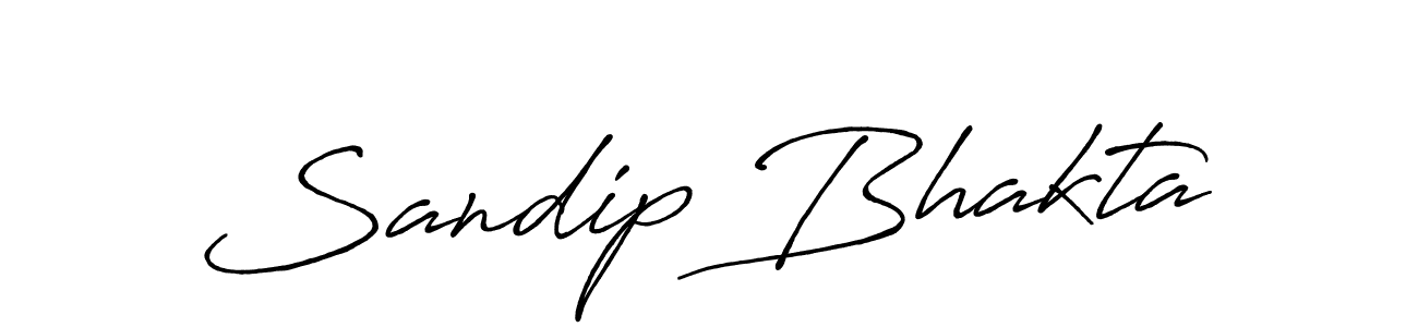 Use a signature maker to create a handwritten signature online. With this signature software, you can design (Antro_Vectra_Bolder) your own signature for name Sandip Bhakta. Sandip Bhakta signature style 7 images and pictures png