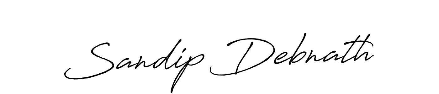 Make a beautiful signature design for name Sandip Debnath. With this signature (Antro_Vectra_Bolder) style, you can create a handwritten signature for free. Sandip Debnath signature style 7 images and pictures png