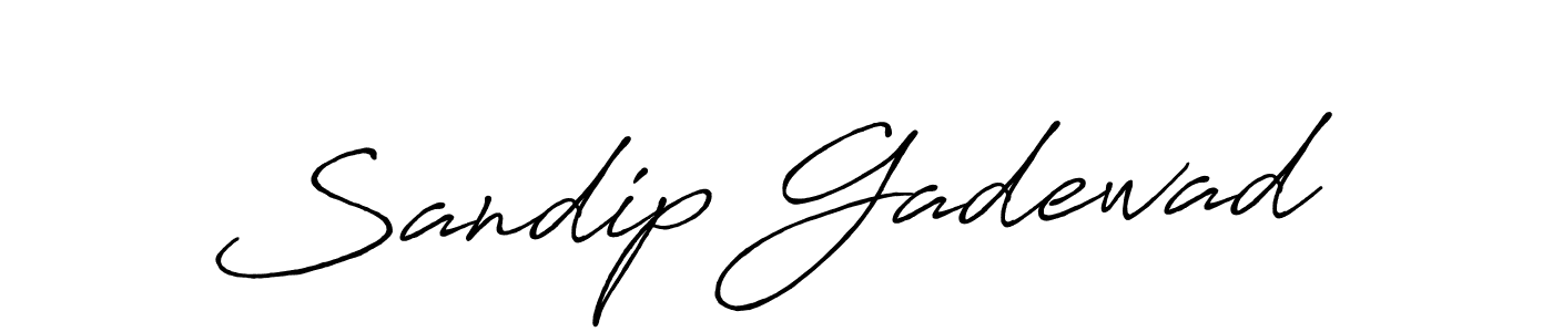 Design your own signature with our free online signature maker. With this signature software, you can create a handwritten (Antro_Vectra_Bolder) signature for name Sandip Gadewad. Sandip Gadewad signature style 7 images and pictures png
