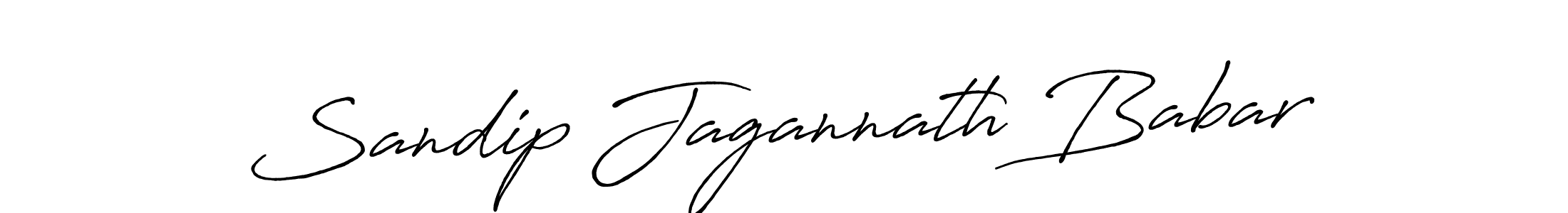 Make a beautiful signature design for name Sandip Jagannath Babar. With this signature (Antro_Vectra_Bolder) style, you can create a handwritten signature for free. Sandip Jagannath Babar signature style 7 images and pictures png