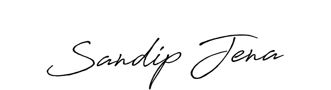 Use a signature maker to create a handwritten signature online. With this signature software, you can design (Antro_Vectra_Bolder) your own signature for name Sandip Jena. Sandip Jena signature style 7 images and pictures png