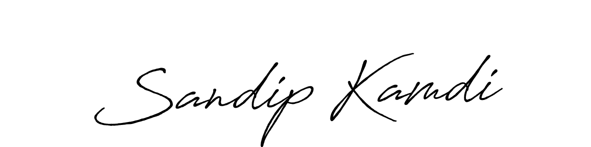 How to make Sandip Kamdi signature? Antro_Vectra_Bolder is a professional autograph style. Create handwritten signature for Sandip Kamdi name. Sandip Kamdi signature style 7 images and pictures png