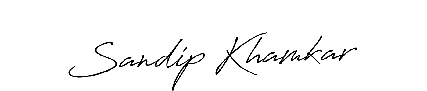 The best way (Antro_Vectra_Bolder) to make a short signature is to pick only two or three words in your name. The name Sandip Khamkar include a total of six letters. For converting this name. Sandip Khamkar signature style 7 images and pictures png