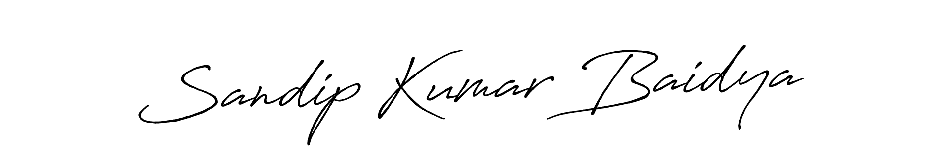 The best way (Antro_Vectra_Bolder) to make a short signature is to pick only two or three words in your name. The name Sandip Kumar Baidya include a total of six letters. For converting this name. Sandip Kumar Baidya signature style 7 images and pictures png