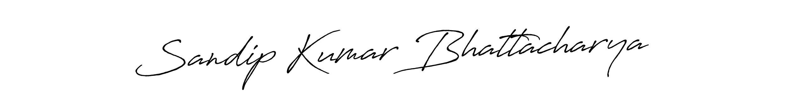 Make a beautiful signature design for name Sandip Kumar Bhattacharya. With this signature (Antro_Vectra_Bolder) style, you can create a handwritten signature for free. Sandip Kumar Bhattacharya signature style 7 images and pictures png