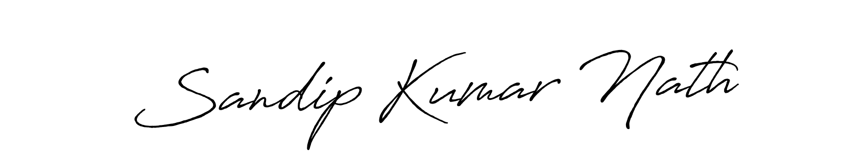 How to make Sandip Kumar Nath signature? Antro_Vectra_Bolder is a professional autograph style. Create handwritten signature for Sandip Kumar Nath name. Sandip Kumar Nath signature style 7 images and pictures png