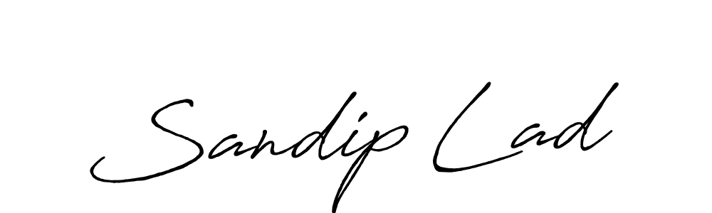 Also we have Sandip Lad name is the best signature style. Create professional handwritten signature collection using Antro_Vectra_Bolder autograph style. Sandip Lad signature style 7 images and pictures png