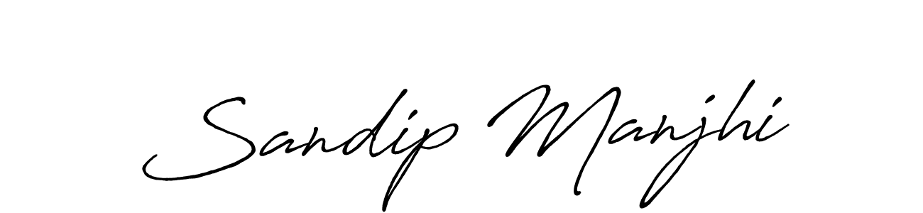 Make a beautiful signature design for name Sandip Manjhi. With this signature (Antro_Vectra_Bolder) style, you can create a handwritten signature for free. Sandip Manjhi signature style 7 images and pictures png