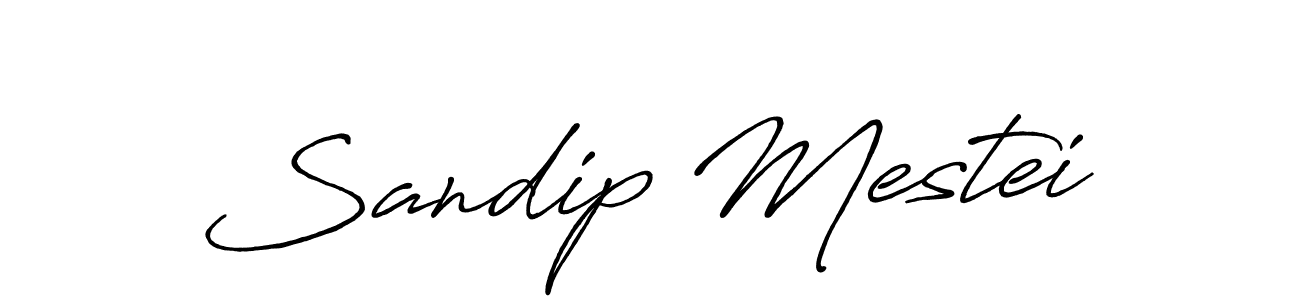Sandip Mestei stylish signature style. Best Handwritten Sign (Antro_Vectra_Bolder) for my name. Handwritten Signature Collection Ideas for my name Sandip Mestei. Sandip Mestei signature style 7 images and pictures png
