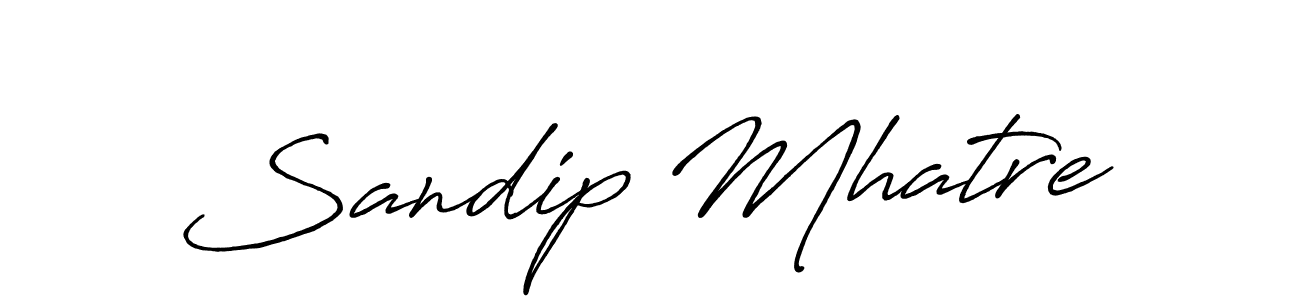 How to make Sandip Mhatre signature? Antro_Vectra_Bolder is a professional autograph style. Create handwritten signature for Sandip Mhatre name. Sandip Mhatre signature style 7 images and pictures png