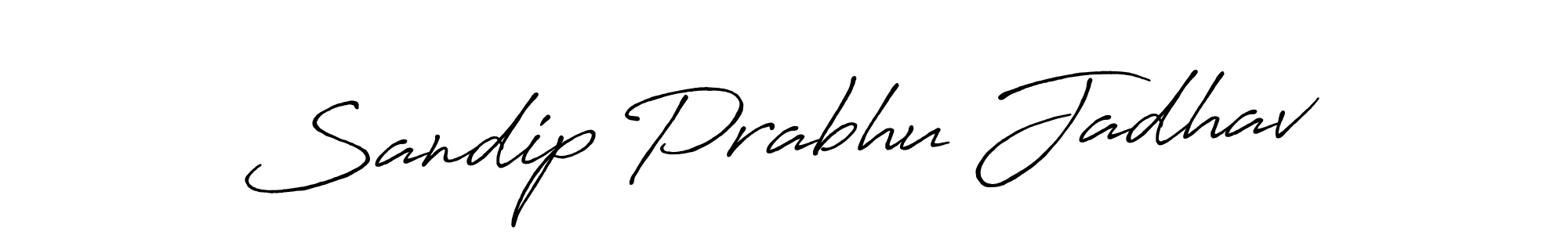 Use a signature maker to create a handwritten signature online. With this signature software, you can design (Antro_Vectra_Bolder) your own signature for name Sandip Prabhu Jadhav. Sandip Prabhu Jadhav signature style 7 images and pictures png