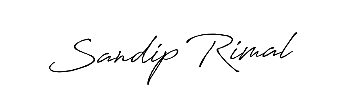 Design your own signature with our free online signature maker. With this signature software, you can create a handwritten (Antro_Vectra_Bolder) signature for name Sandip Rimal. Sandip Rimal signature style 7 images and pictures png