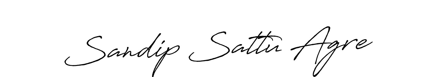 Design your own signature with our free online signature maker. With this signature software, you can create a handwritten (Antro_Vectra_Bolder) signature for name Sandip Sattu Agre. Sandip Sattu Agre signature style 7 images and pictures png