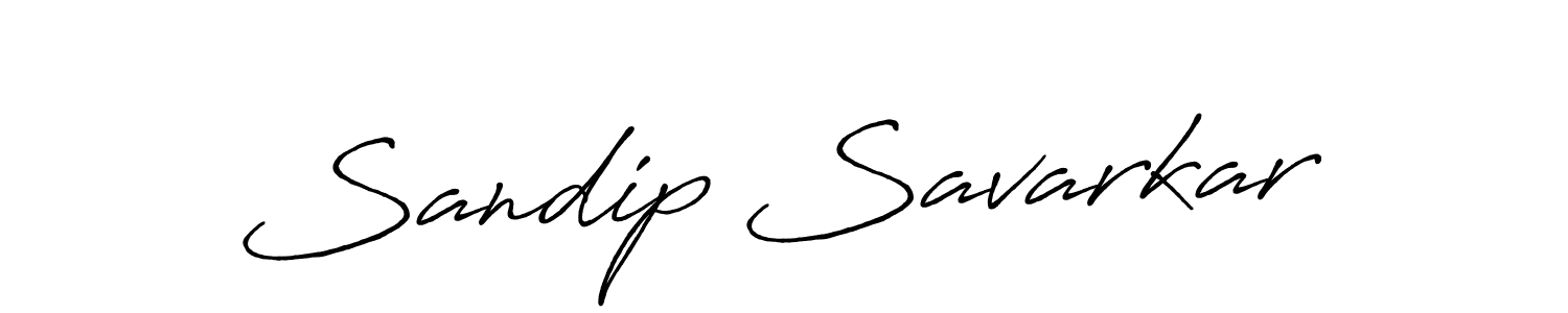 Make a beautiful signature design for name Sandip Savarkar. With this signature (Antro_Vectra_Bolder) style, you can create a handwritten signature for free. Sandip Savarkar signature style 7 images and pictures png