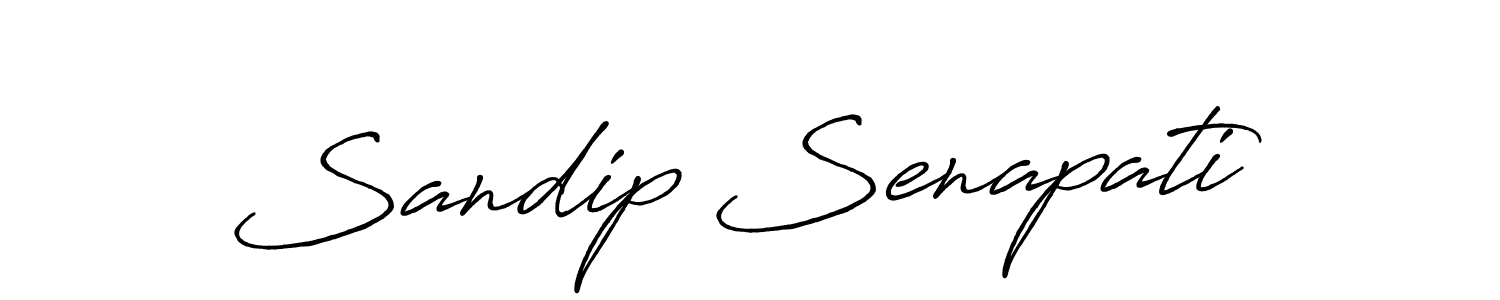 How to make Sandip Senapati signature? Antro_Vectra_Bolder is a professional autograph style. Create handwritten signature for Sandip Senapati name. Sandip Senapati signature style 7 images and pictures png