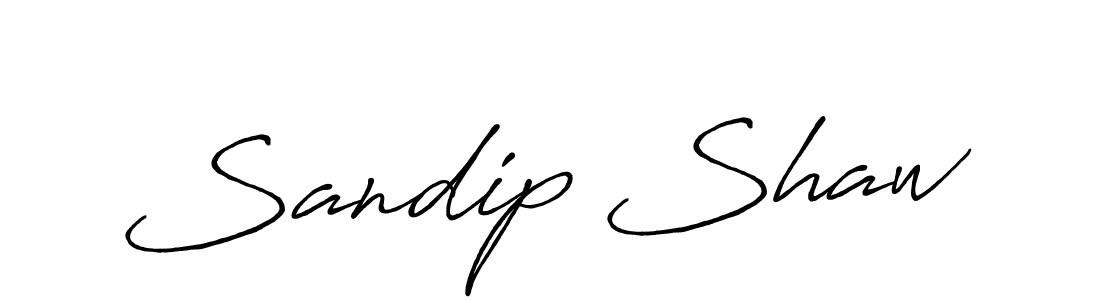 Sandip Shaw stylish signature style. Best Handwritten Sign (Antro_Vectra_Bolder) for my name. Handwritten Signature Collection Ideas for my name Sandip Shaw. Sandip Shaw signature style 7 images and pictures png