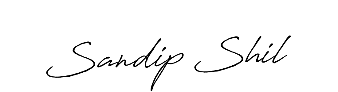 Design your own signature with our free online signature maker. With this signature software, you can create a handwritten (Antro_Vectra_Bolder) signature for name Sandip Shil. Sandip Shil signature style 7 images and pictures png