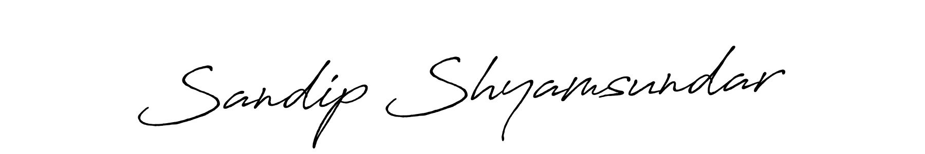 Create a beautiful signature design for name Sandip Shyamsundar. With this signature (Antro_Vectra_Bolder) fonts, you can make a handwritten signature for free. Sandip Shyamsundar signature style 7 images and pictures png