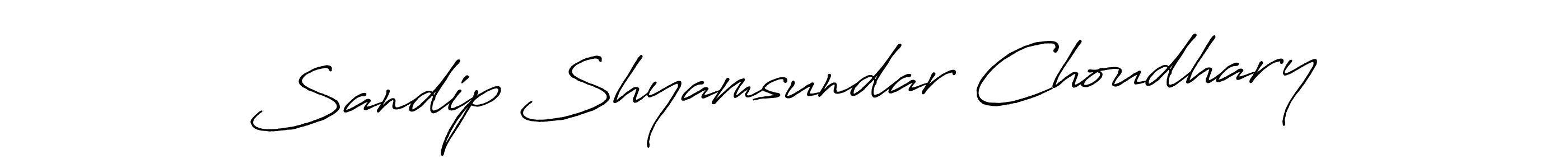 Create a beautiful signature design for name Sandip Shyamsundar Choudhary. With this signature (Antro_Vectra_Bolder) fonts, you can make a handwritten signature for free. Sandip Shyamsundar Choudhary signature style 7 images and pictures png