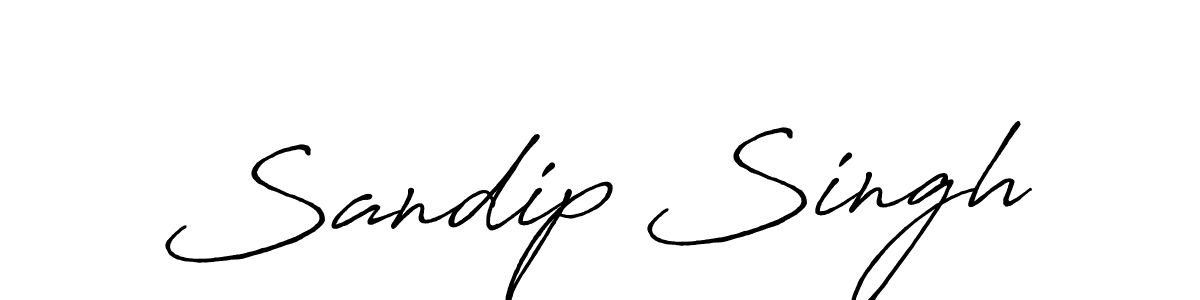 Design your own signature with our free online signature maker. With this signature software, you can create a handwritten (Antro_Vectra_Bolder) signature for name Sandip Singh. Sandip Singh signature style 7 images and pictures png