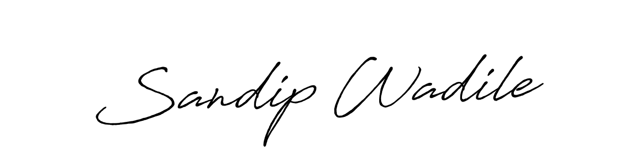 The best way (Antro_Vectra_Bolder) to make a short signature is to pick only two or three words in your name. The name Sandip Wadile include a total of six letters. For converting this name. Sandip Wadile signature style 7 images and pictures png