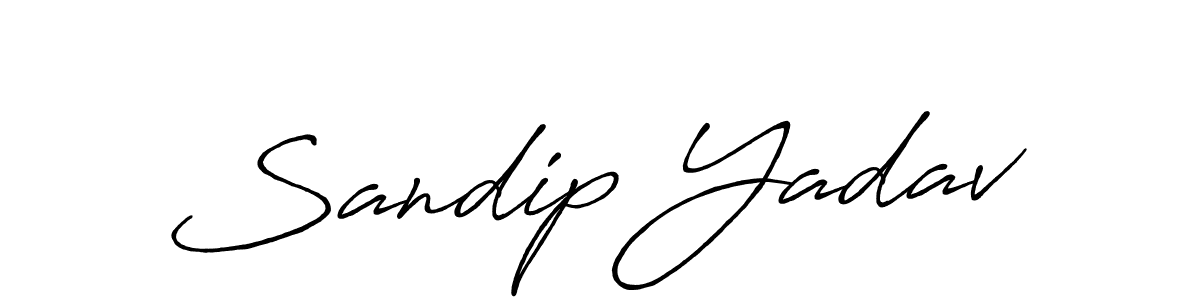 Design your own signature with our free online signature maker. With this signature software, you can create a handwritten (Antro_Vectra_Bolder) signature for name Sandip Yadav. Sandip Yadav signature style 7 images and pictures png