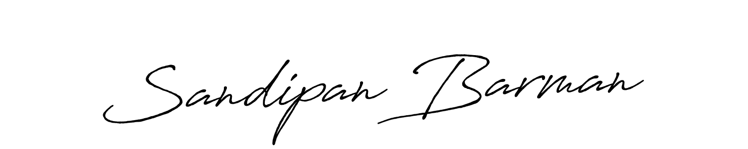 Make a beautiful signature design for name Sandipan Barman. With this signature (Antro_Vectra_Bolder) style, you can create a handwritten signature for free. Sandipan Barman signature style 7 images and pictures png