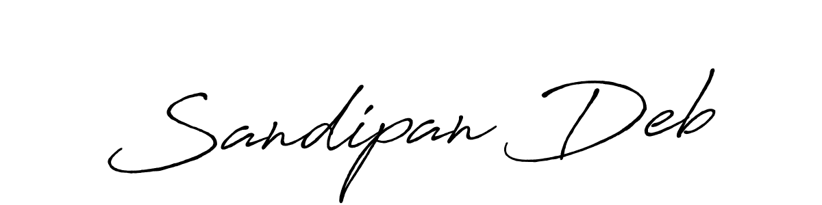 Use a signature maker to create a handwritten signature online. With this signature software, you can design (Antro_Vectra_Bolder) your own signature for name Sandipan Deb. Sandipan Deb signature style 7 images and pictures png