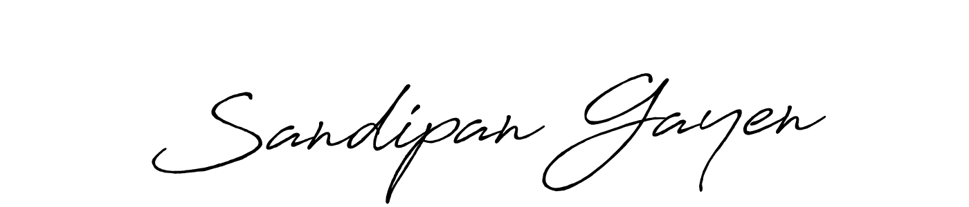 Antro_Vectra_Bolder is a professional signature style that is perfect for those who want to add a touch of class to their signature. It is also a great choice for those who want to make their signature more unique. Get Sandipan Gayen name to fancy signature for free. Sandipan Gayen signature style 7 images and pictures png