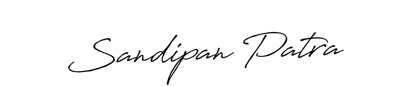 Design your own signature with our free online signature maker. With this signature software, you can create a handwritten (Antro_Vectra_Bolder) signature for name Sandipan Patra. Sandipan Patra signature style 7 images and pictures png