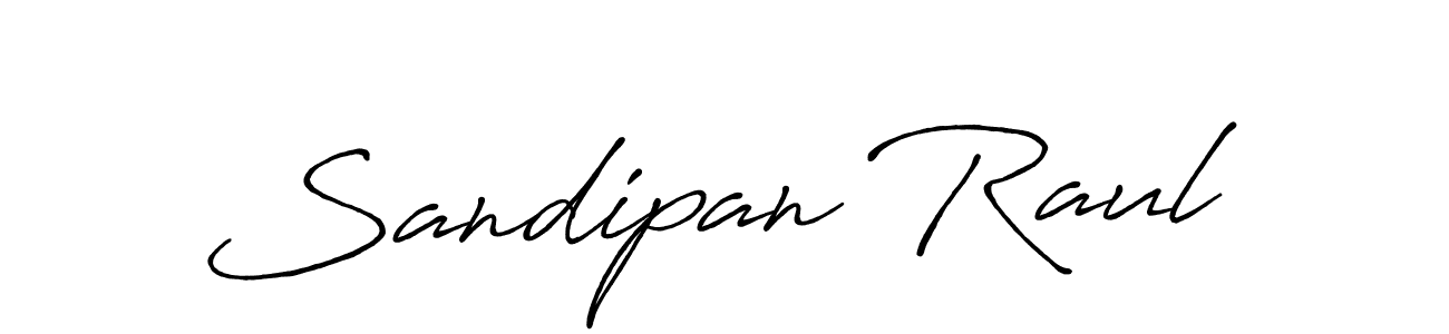Design your own signature with our free online signature maker. With this signature software, you can create a handwritten (Antro_Vectra_Bolder) signature for name Sandipan Raul. Sandipan Raul signature style 7 images and pictures png