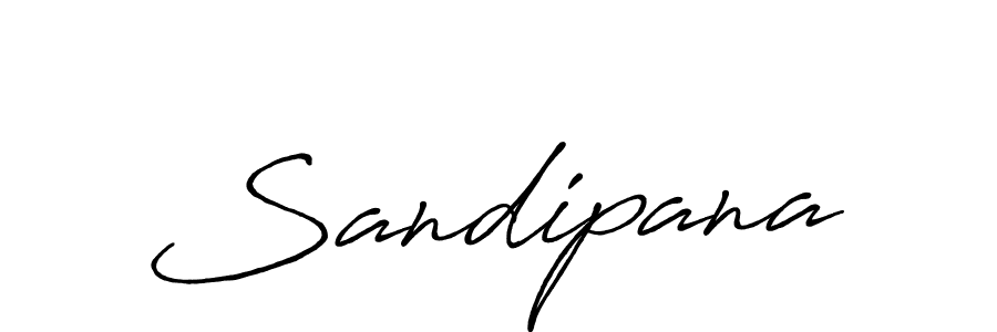 Make a beautiful signature design for name Sandipana. With this signature (Antro_Vectra_Bolder) style, you can create a handwritten signature for free. Sandipana signature style 7 images and pictures png